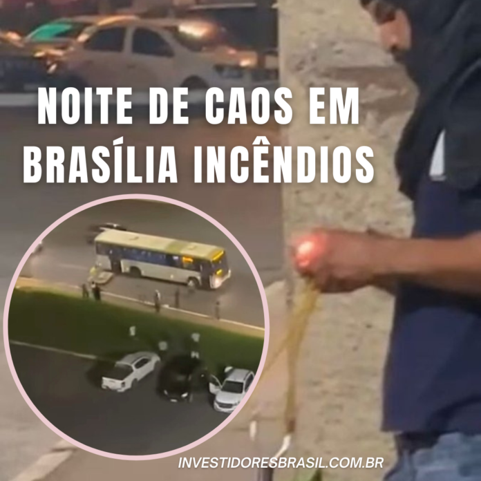 Brasília tem noite de caos com incêndios
