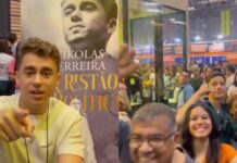 Nikolas Ferreira lança livro na Bienal com fila gigante