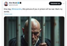 Em desconformidade legal Moraes usa STF para bloqueio de recursos da empresa de internet de Musk, a Starlink. Empresário faz previsão sobre o magistrado