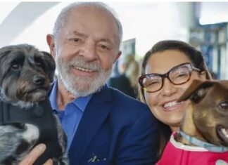 Lula da Silva e da primeira-dama Janja da Silva.