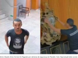 Homem que destruiu o relógio de Dom João VI nos atos de 08 de janeiro em Brasília recebe progressão de pena para semiaberto sem tornozeleira