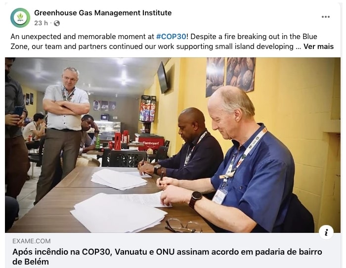 Delegações da COP30 assinam acordo em padaria de Belém, devido a incêndio e falta de estrutura