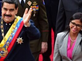 Maduro e Delcy Rodrigues Venezuela. Imagem: Estatal da Venezuela
