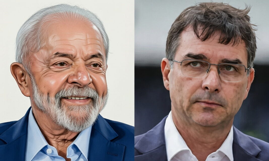 Pesquisa mostra vitória de Flávio Bolsonaro, sobre Lula