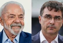 Pesquisa mostra vitória de Flávio Bolsonaro, sobre Lula