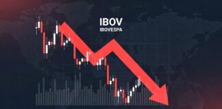 Bolsa Brasileira. Ibovespa em queda