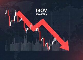 Bolsa Brasileira. Ibovespa em queda
