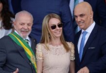ESPOSA DE MORAES VIVIANE BARCI COM LULA E O MINISTRO ALEXANDRE DE MORAES