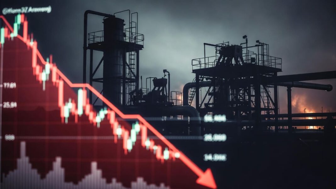 produção de petróleo cai, mercados