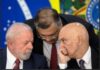 Lula, Moraes e Flávio Dino