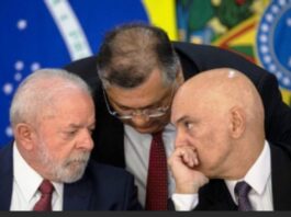 Lula, Moraes e Flávio Dino