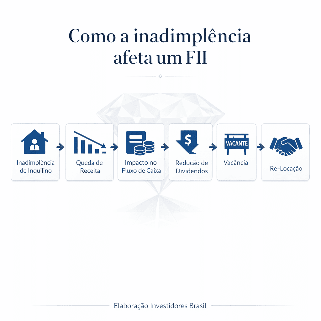  inadimplência de inquilinos impacta dividendos de fundos imobiliários (FIIs)