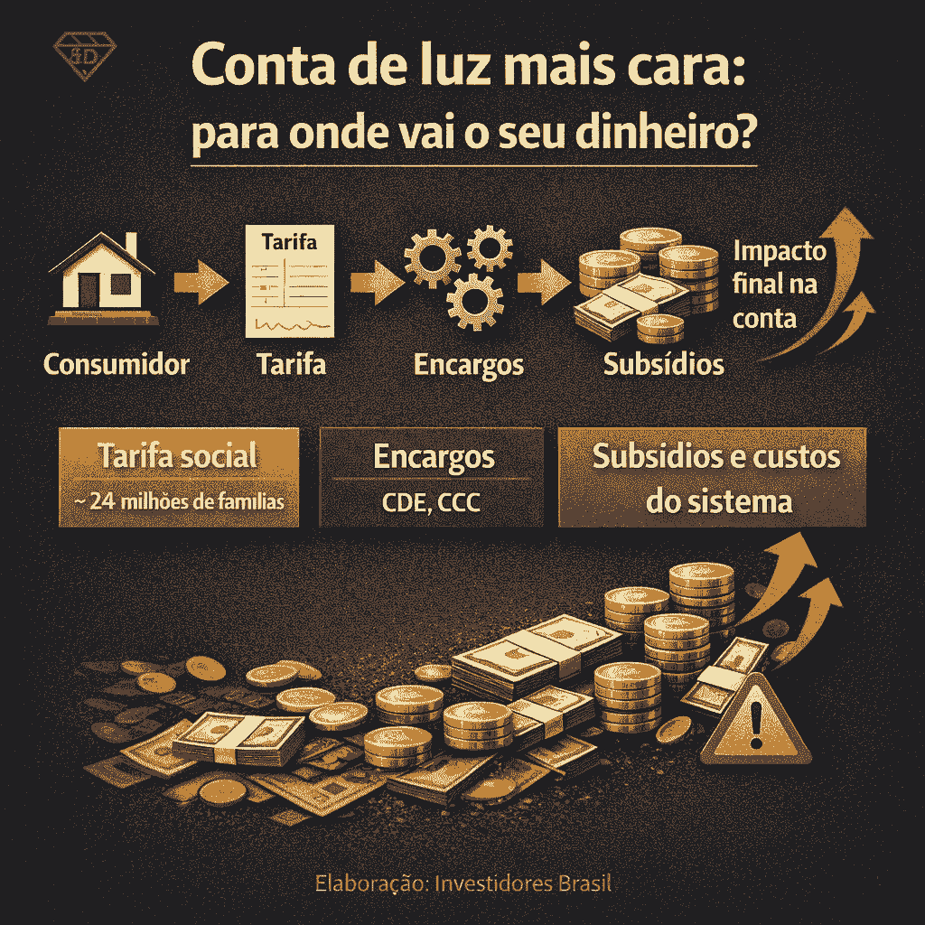 Conta de luz sobe em 9 estados e revela o que ninguém explica: o consumidor paga até a “solução” do setor e a bondade eleitoral 2 conta de luz