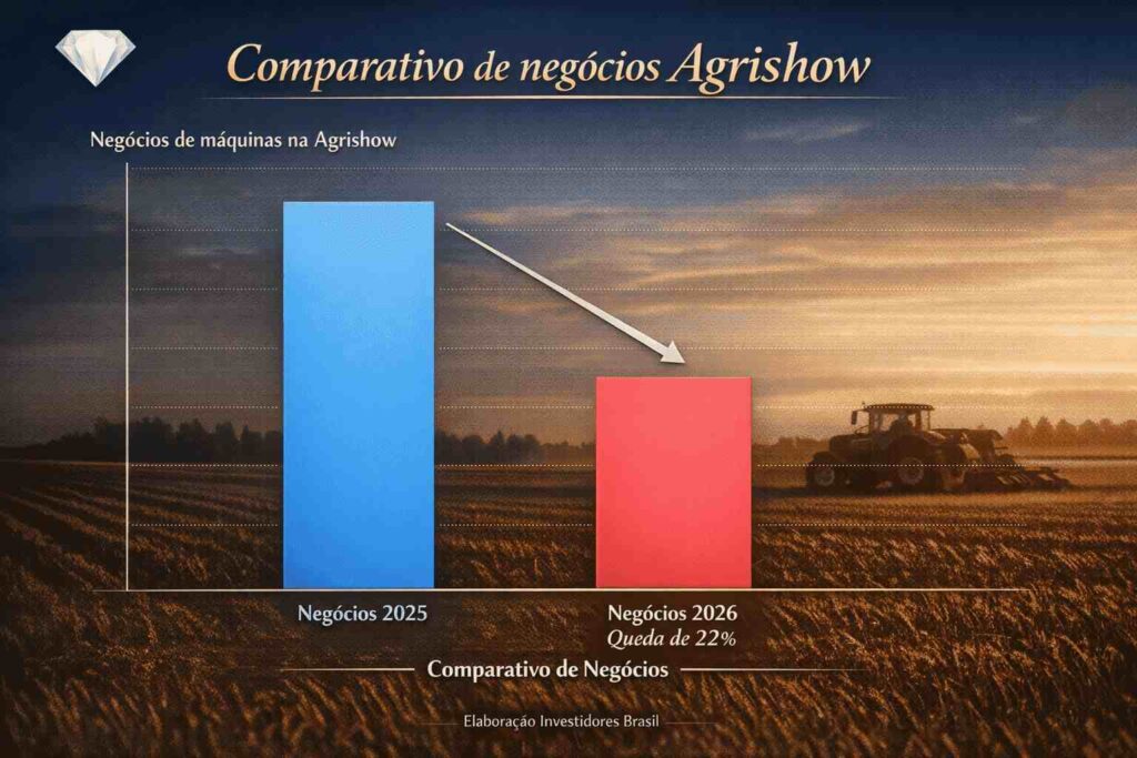 Comparativo de negócios no campo 