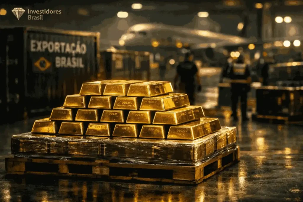 Ouro físico ou ETF? O que realmente protege seu patrimônio quando o mercado entra em pânico 1 ouro