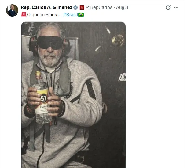 Deputado americano compara Lula a Maduro capturado e expõe a imagem de Lula internacionalmente 1 lula capturado