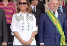 Janja veste R$ 2,3 mil em desfile de R$ 5,7 milhões esvaziado enquanto governo chega à eleição sob dívida recorde e novas crises Janja veste R$ 2,3 mil em desfile